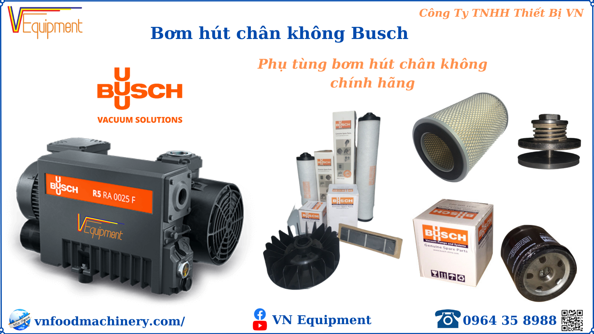 Lọc dầu 0531000001 Busch chính hãng