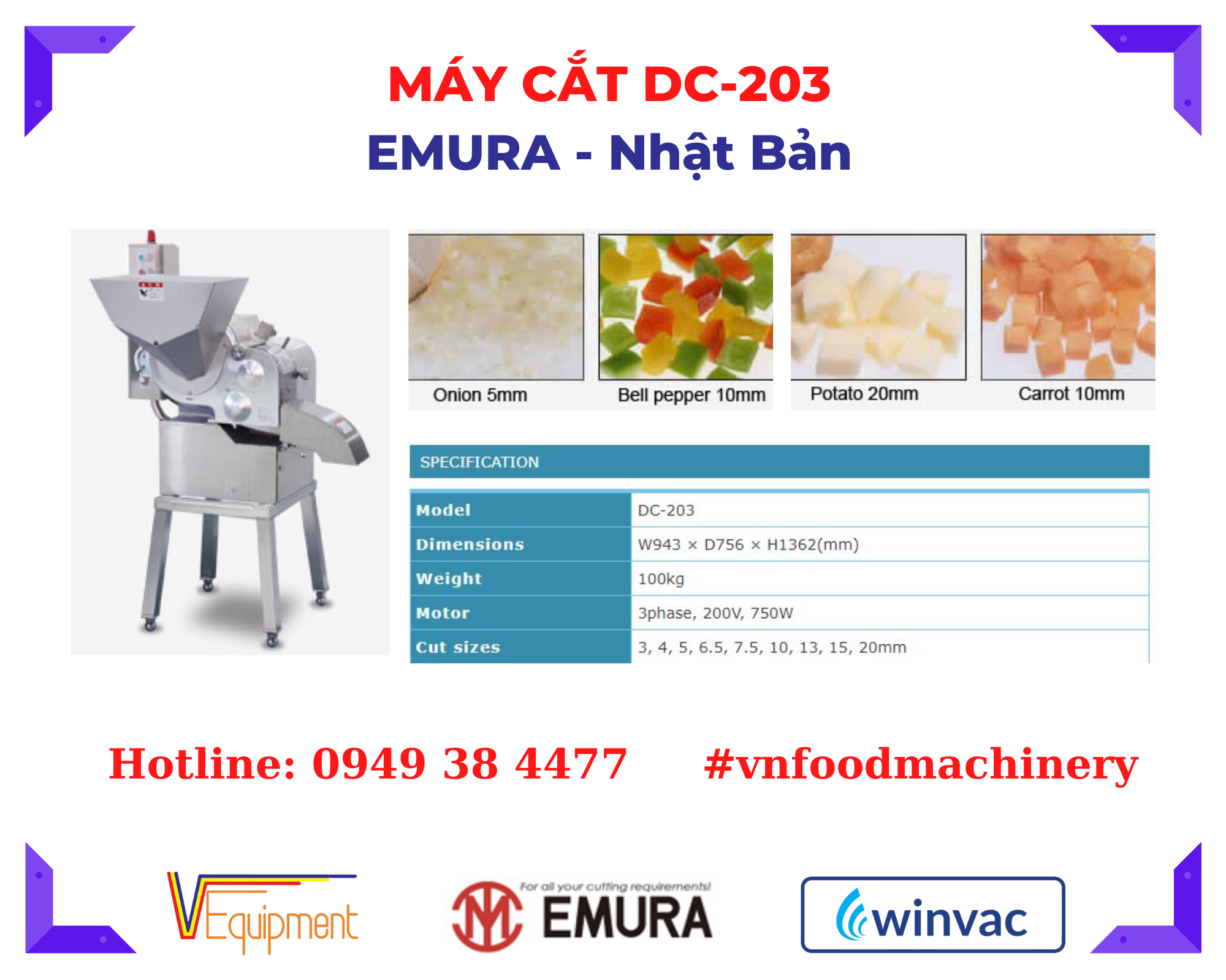 MÁY CẮT EMURA DC-203