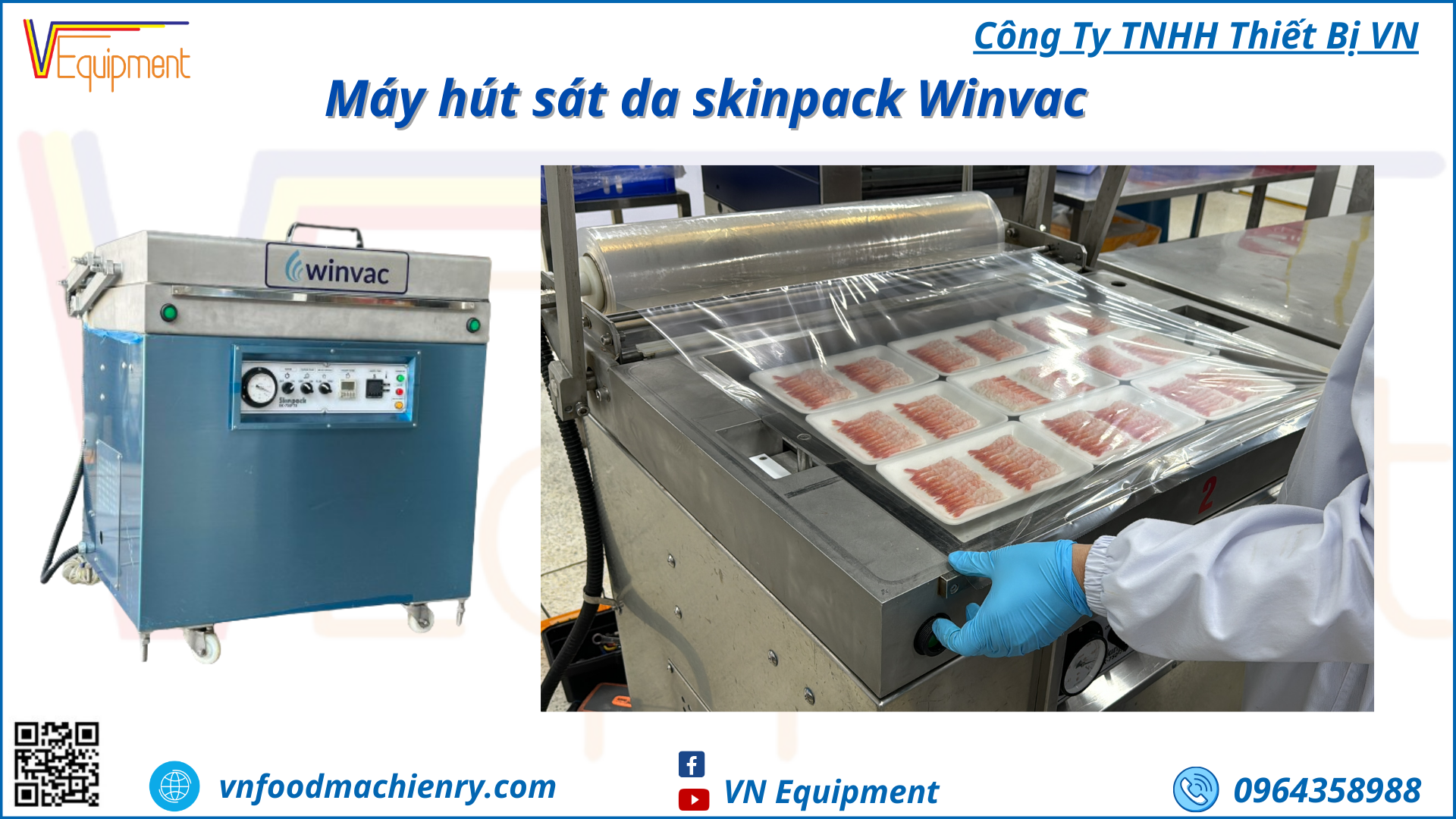 Máy đóng gói chân không skinpack Winvac