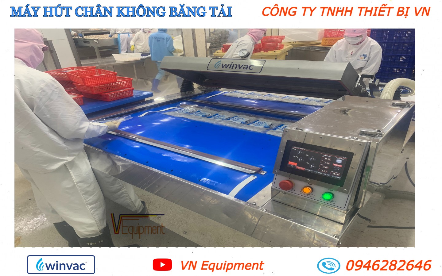 MÁY HÚT CHÂN KHÔNG BĂNG TẢI