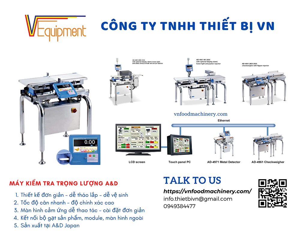 MÁY KIỂM TRA TRỌNG LƯỢNG A&D CHECKWEIGHER