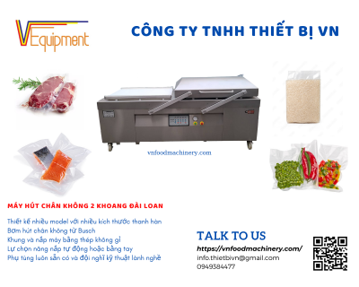 MÁY HÚT CHÂN KHÔNG HAI KHOANG ĐÀI LOAN